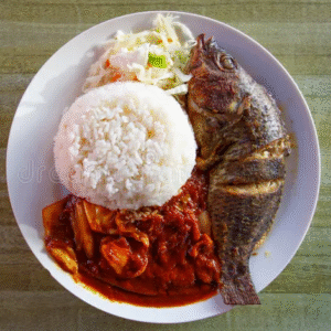 Plain Rice & Tilapia