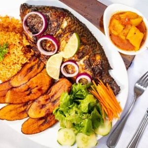 Jollof Rice With Tilapia